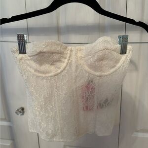 Lace corset top